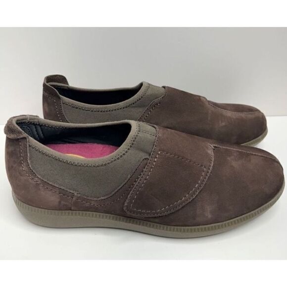 Munro Janis Slip On Sneaker‎ Size 10 Brown Leather Cushioned main image 6